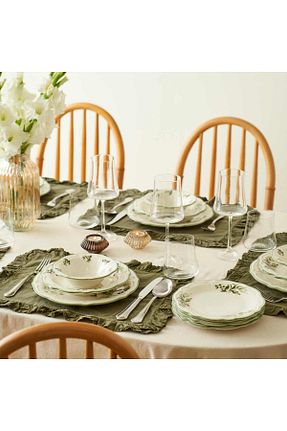 سرویس غذاخوری سبز 6 نفره Bella Maison - کد 452832471