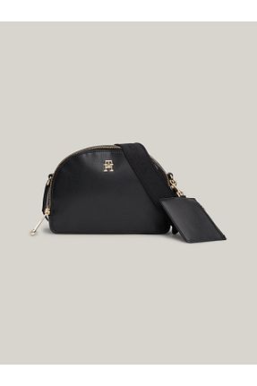 کیف دوشی مشکی زنانه چرم مصنوعی Tommy Hilfiger - کد 853986307