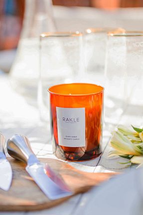 شمع قهوه ای 1 پارچه Rakle - کد 88220640