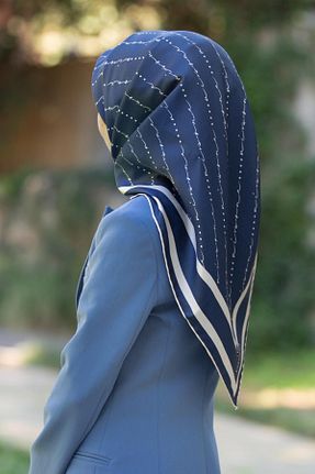 روسری سرمه ای İpek Tivil Vissona - کد 876993531