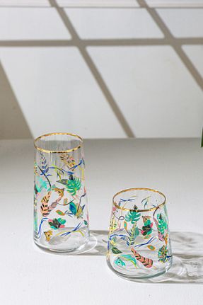 لیوان نارنجی شیشه Rakle - کد 830092620