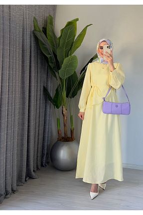 لباس زرد زنانه بافتنی Molly Nelly - کد 951023132