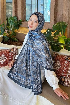 شال سرمه ای زنانه lamelif.com - کد 875711923