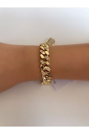 دستبند استیل (فولاد) طلائی زنانه استیل ضد زنگ Chiaro Accessory - کد 799119213