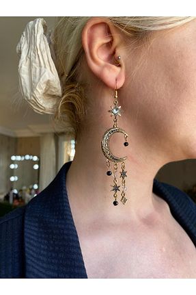 گوشواره جواهر طلائی زیرکن MIRADA JEWELRY - کد 928481563
