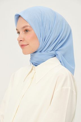 روسری آبی شیفون Madame Polo - کد 959073171