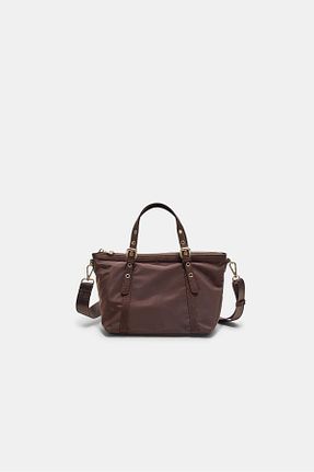 کیف دوشی قهوه ای زنانه پلی استر Stradivarius - کد 959444567