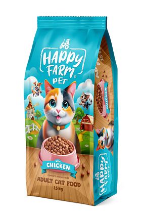 غذای خشک گربه خیر happy farm - کد 960885357