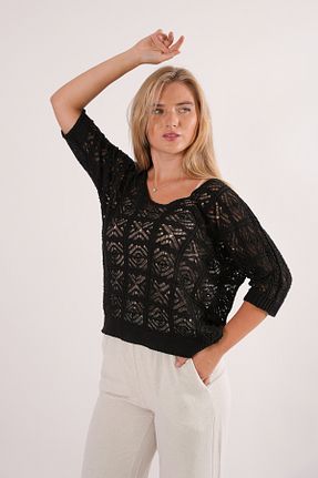بلوز مشکی زنانه Etnik Wearified - کد 951421542