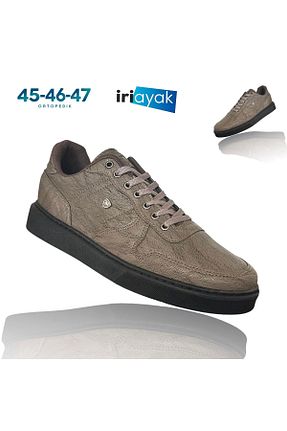 کفش اسنیکر قهوه ای مردانه بند دار İriayak - کد 958179938