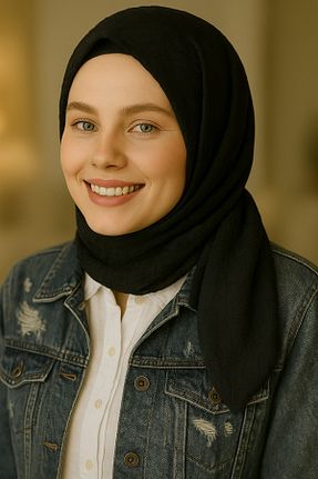 شال مشکی زنانه Ramellia - کد 953478410