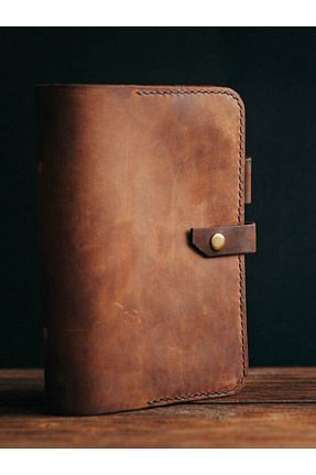 دفتر قهوه ای چرم وگان Craft And Luna - کد 335503712