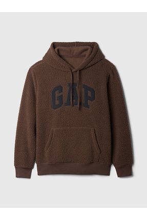 سوئیشرت قهوه ای مردانه چاپی GAP - کد 859756716
