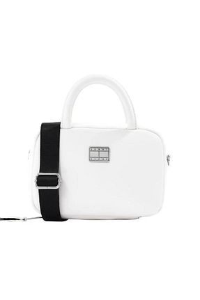 کیف دوشی طلائی زنانه پارچه ای Tommy Hilfiger - کد 899994359