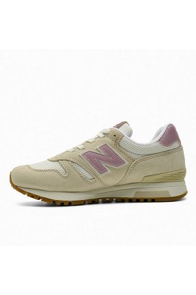 کفش اسنیکر بژ زنانه چرم اصل New Balance - کد 890173992