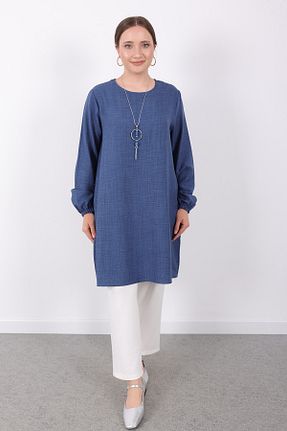 تونیک سرمه ای زنانه بافتنی Linvey - کد 944797175