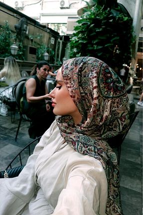 شال رنگی زنانه پنبه ای Shawl Passion - کد 941716468