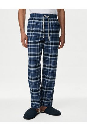 پائین تنه راحتی آبی مردانه پنبه ای Marks & Spencer - کد 852781070