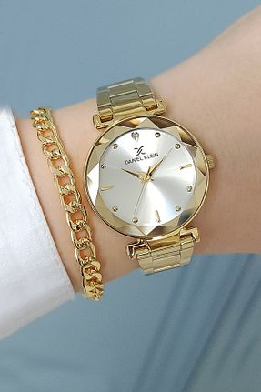 ساعت مچی طلائی زنانه 31-35 میلی متر Daniel Klein - کد 706410665