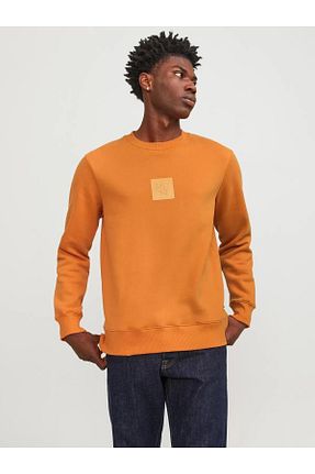 سوئیشرت نارنجی مردانه ساده Jack & Jones - کد 779101127