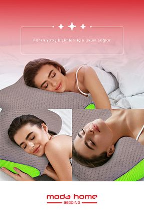 بالش طوسی پنبه ویسکون moda home bedding - کد 897896616