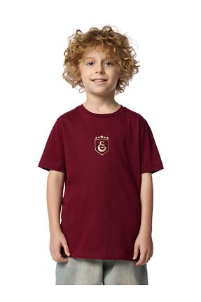 تیشرت زرشکی بچه گانه رگولار Galatasaray - کد 951769641