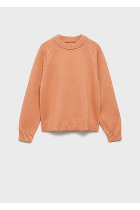 پلیور نارنجی بچه گانه ساده MANGO Kids - کد 899216295