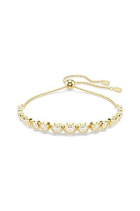 دستبند استیل (فولاد) طلائی زنانه استیل (فولاد) Swarovski - کد 885820211