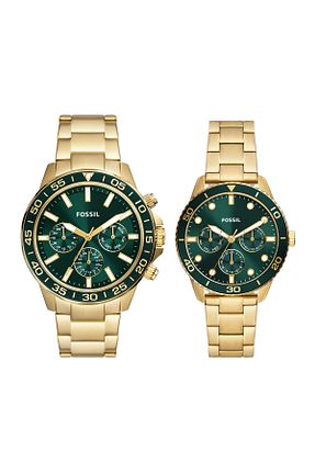ساعت مچی طلائی زنانه 45 میلی متر Fossil - کد 766883605