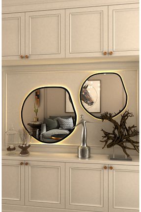 آینه مشکی Wallover Design - کد 886347415