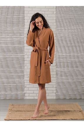لباس ساحلی قهوه ای زنانه %100 پنبه Calista home - کد 829946863