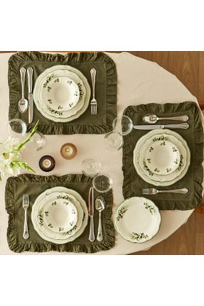 سرویس غذاخوری سبز 6 نفره Bella Maison - کد 452832471