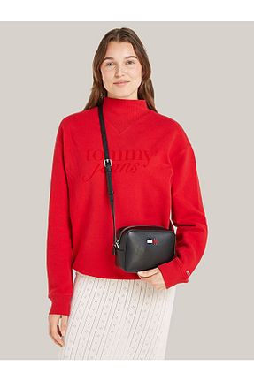 کیف دوشی مشکی زنانه چرم مصنوعی Tommy Hilfiger - کد 883229804
