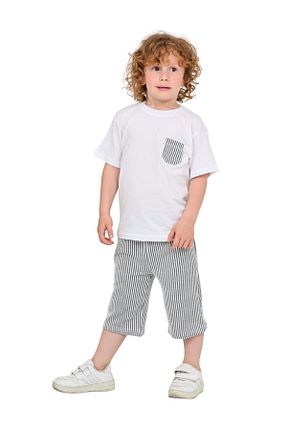 ست بالاتنه و پائین تنه مشکی بچه گانه بافت ERDEM KIDS - کد 950627069
