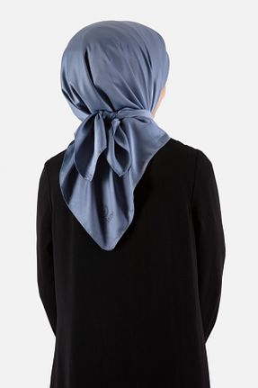 روسری سرمه ای پلی استر VİOLLA - کد 734263973