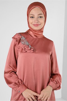 روسری صورتی ساتن Alvina - کد 802124735