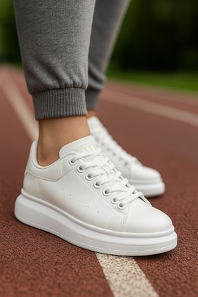 کفش اسنیکر رنگی زنانه بند دار İmerShoes - کد 929577836
