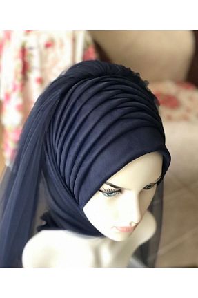روسری سرمه ای ZİNGO - کد 958395751