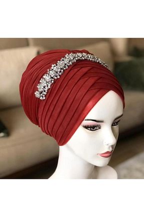 روسری زرشکی 70 * 180 ZİNGO - کد 958397671