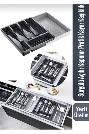 جای قاشق طوسی پلاستیک AcarlarTicaret - کد 958492094