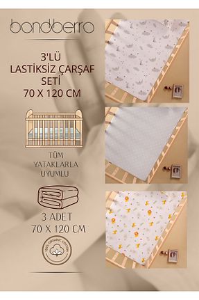 ملحفه کودک و نوزاد رنگی Poplin Bondberro - کد 959068534