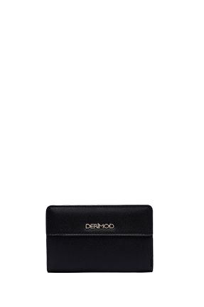 کیف پول مشکی زنانه چرم مصنوعی Derimod - کد 959381947