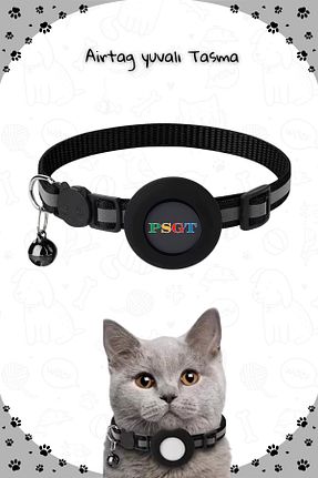 قلاده گربه مشکی PSGT - کد 872977854