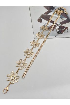 کمربند زرد زنانه زنجیر Desre Moda - کد 953349708
