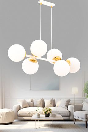 لوستر سفید فلزی avimonaydınlatma - کد 818211608