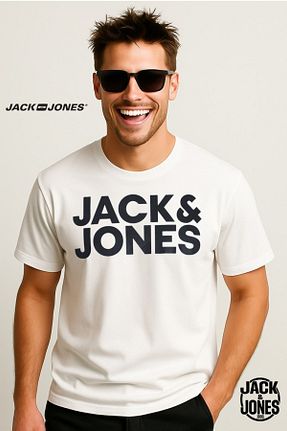 تیشرت سفید مردانه رگولار Jack & Jones - کد 905862695