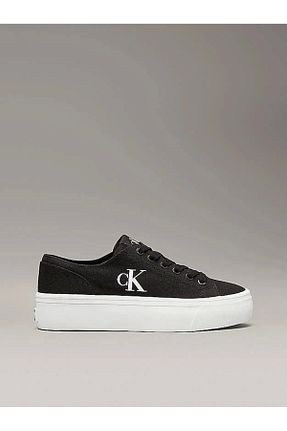 کفش اسنیکر مشکی زنانه بند دار Calvin Klein - کد 901382596