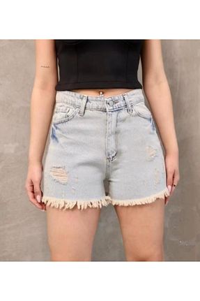 شلوارک و برمودا طوسی زنانه Relaxed EDVESS - کد 837017226