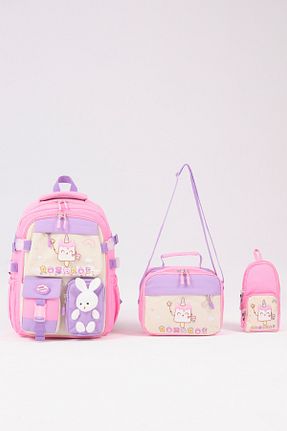 کیف مدرسه صورتی بچه گانه 15 L Roxbros - کد 958807185