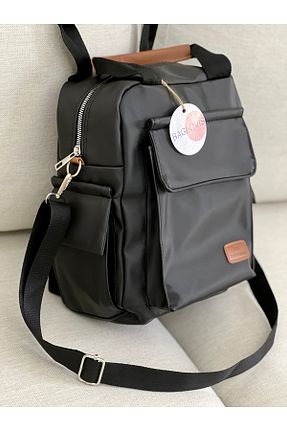 کوله پشتی مشکی زنانه سایز متوسط BAGLOVİS - کد 888523374